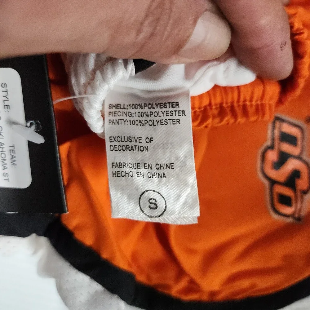 Nike Oklahoma State Cowboys Dri-Fit Athletic Shorts Youth Small Orange Osu 146
